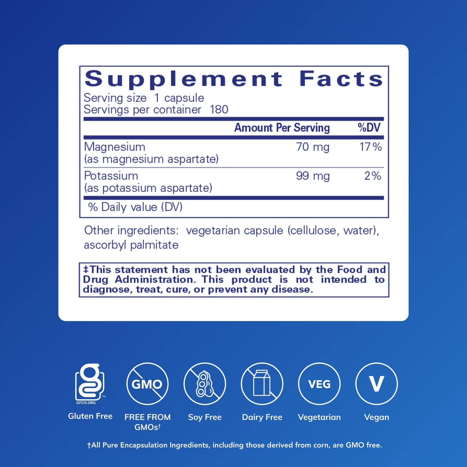 Pure Encapsulations Potassium Magnesium capsules; convenient daily support for nerves and muscles.