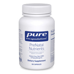 Pure Encapsulations PreNatal bottle with capsules for daily prenatal support.