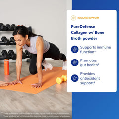 Pure Encapsulations PureDefense Collagen with mushroom blend enhances immune-supporting phytonutrients.