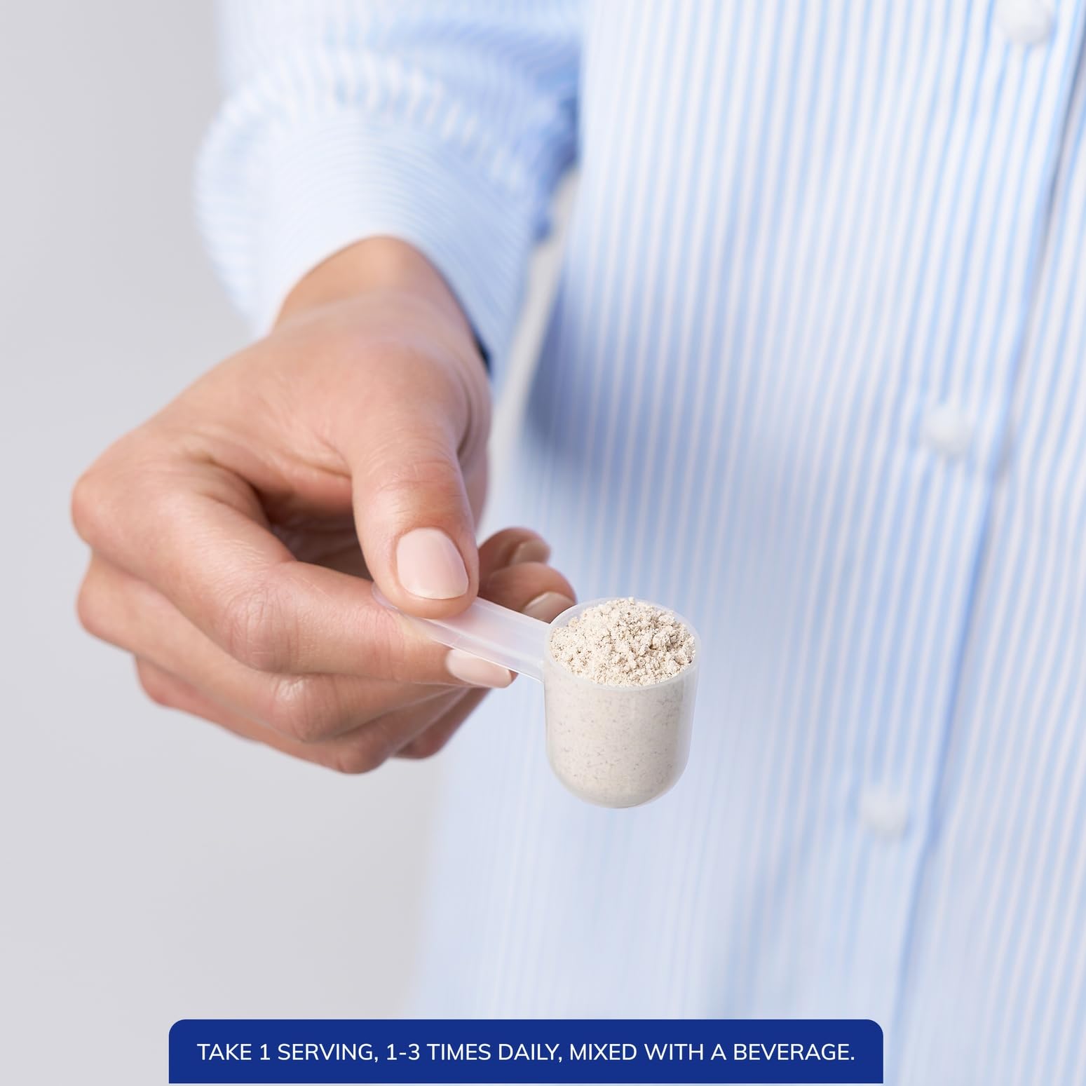 Pure Encapsulations PureLean Fiber glass with water shows convenient mixing