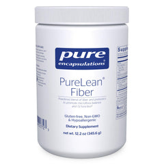 Pure Encapsulations PureLean Fiber powder in a tub for everyday digestive support