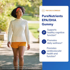 Pure Encapsulations PureNutrients EPA/DHA Gummy lemon-lime label highlighting natural flavor.