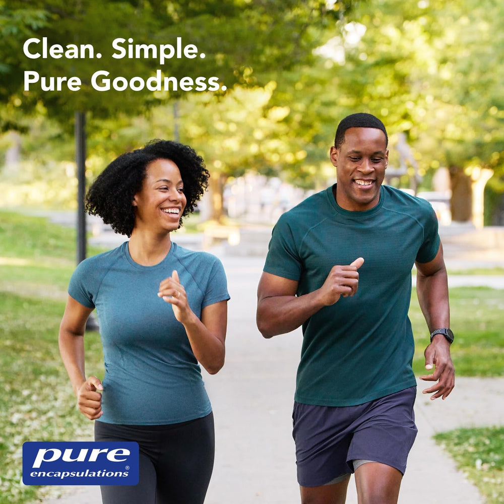 Lifestyle shot featuring Pure Encapsulations R-Lipoic Acid Stabilized bottle in daily use.