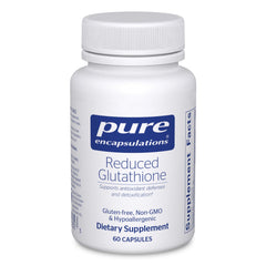 Pure Encapsulations Reduced Glutathione bottle and capsules for liver support and cellular health