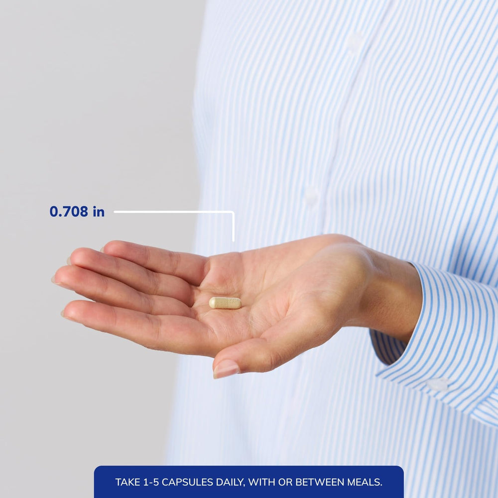 Pure Encapsulations Resveratrol bottle side view displaying dosage and ingredients.