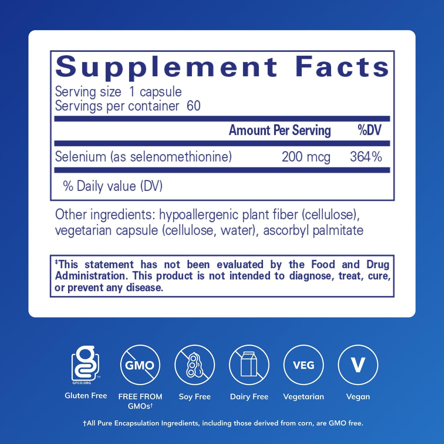 Pure Encapsulations Selenium capsules on table suggesting daily supplement routine.
