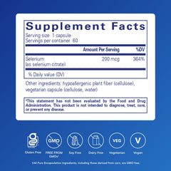 Pure Encapsulations Selenium Citrate capsules closeup for easy daily intake