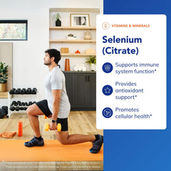 Pure Encapsulations Selenium Citrate label closeup showing gluten-free vegan claim