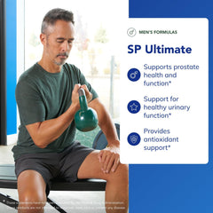 Close-up of SP Ultimate capsules suggests easy-to-swallow daily capsules.