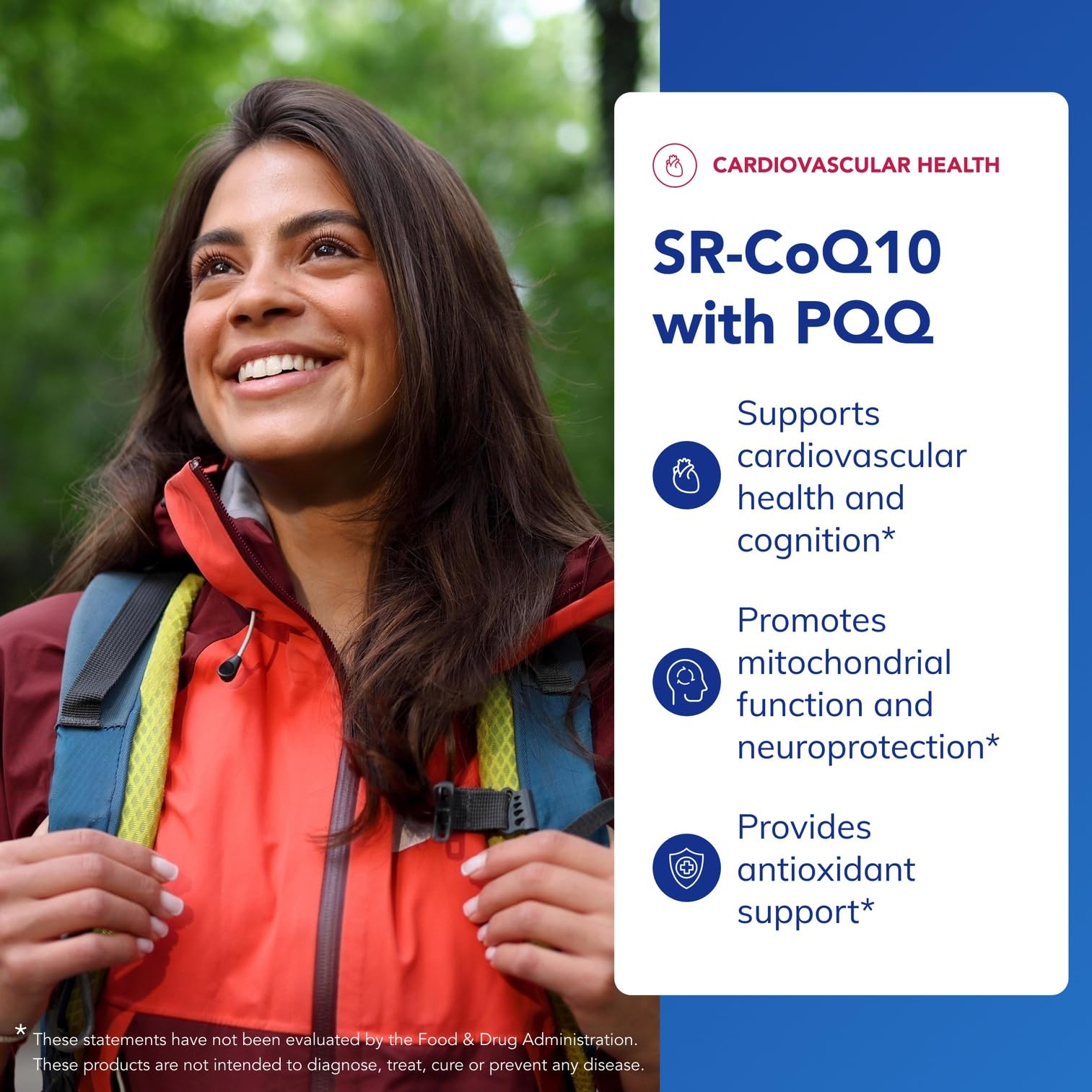 Close-up of the Pure Encapsulations SR-CoQ10 with PQQ label and ingredients