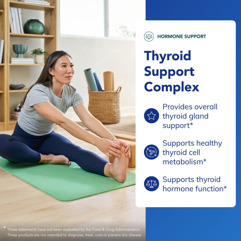 Pure Encapsulations Thyroid Support Complex capsules shown for easy daily dosing.