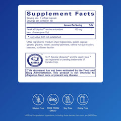 Pure Encapsulations Ubiquinol-QH capsules poured for easy daily use