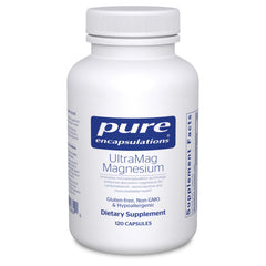 Pure Encapsulations UltraMag bottle showcases microencapsulation for better absorption.