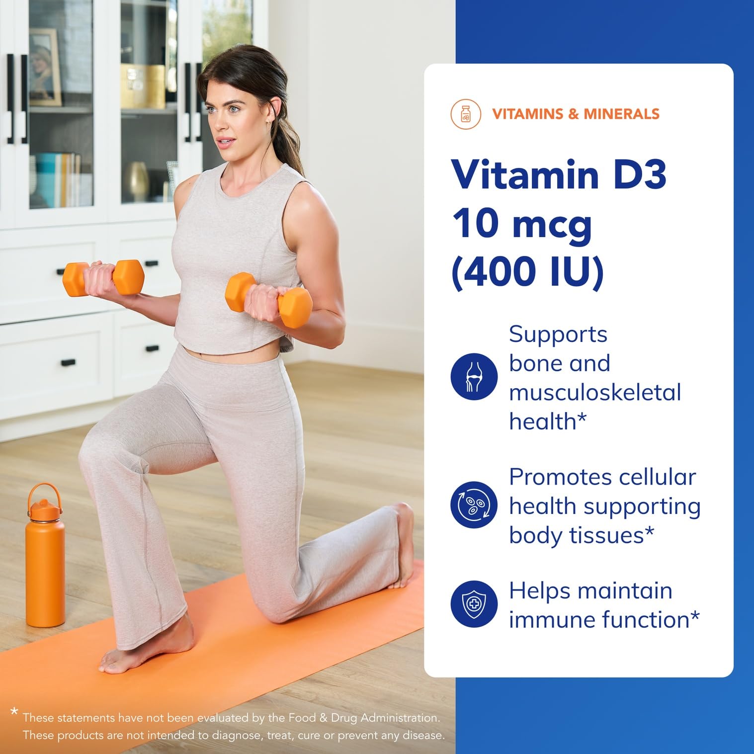 Vitamin D3 capsules in pack from Pure Encapsulations for daily use