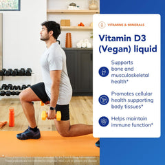 Pure Encapsulations Vitamin D3 Vegan Liquid dropper emphasizing quality and purity.