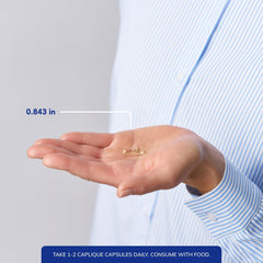 Pure Encapsulations Vitamin D3 VESIsorb capsules beside a glass of water for daily intake