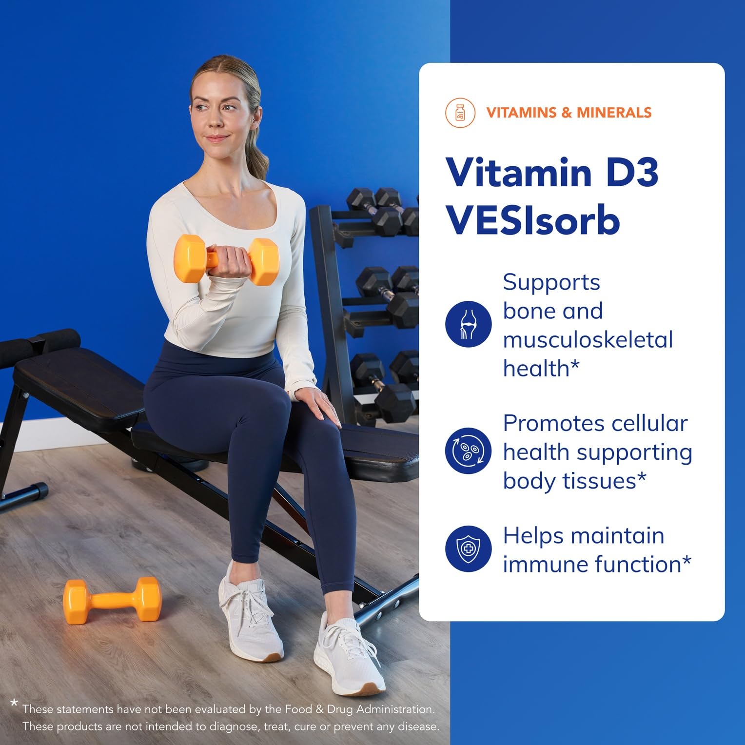 Pure Encapsulations Vitamin D3 VESIsorb bottle label highlighting purity and allergen-free formulation