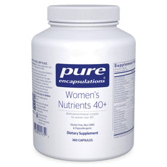 Pure Encapsulations Women's Nutrients 40+ bottle front for daily vitality