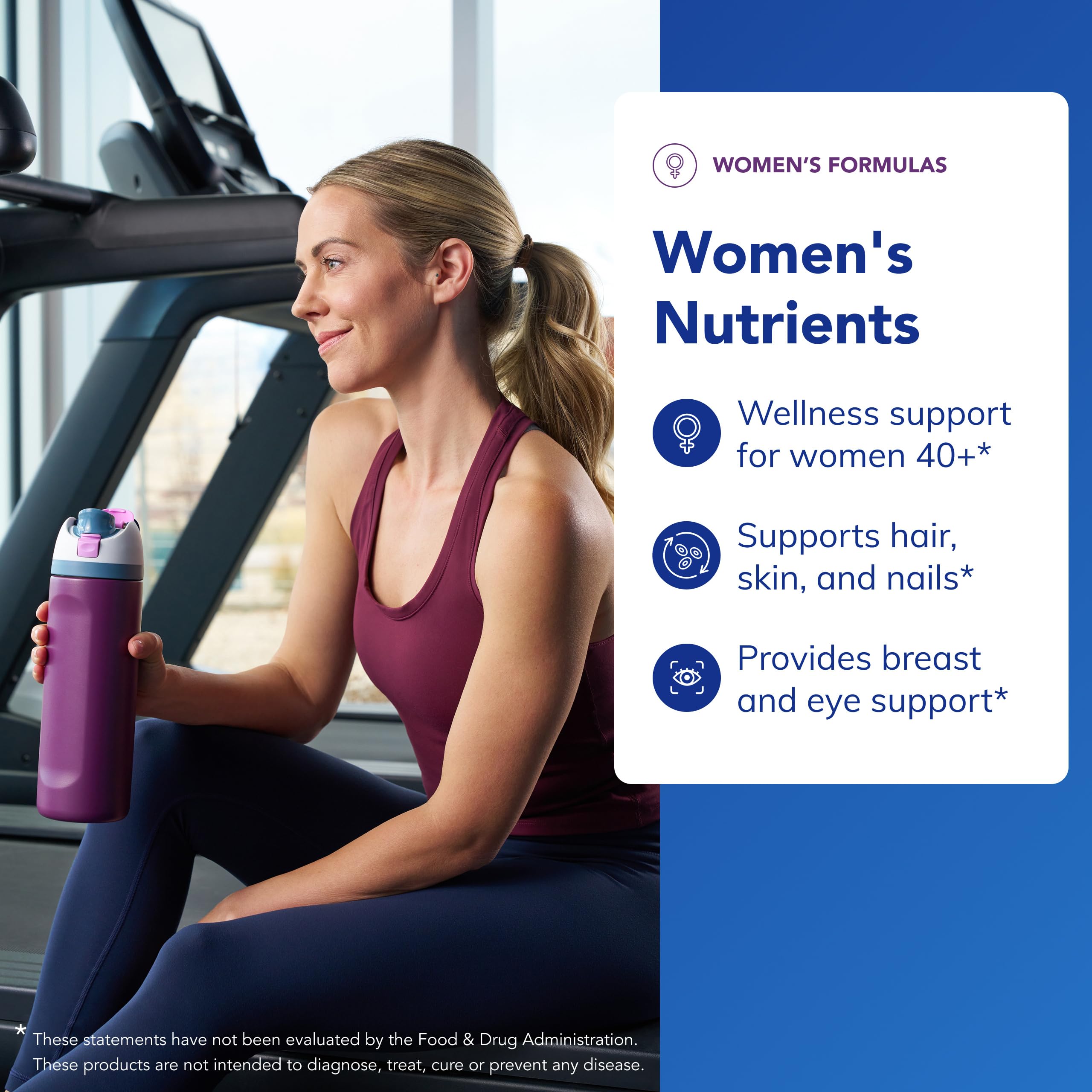 Pure Encapsulations Women's Nutrients 40+ label closeup indicates allergen-free formulation