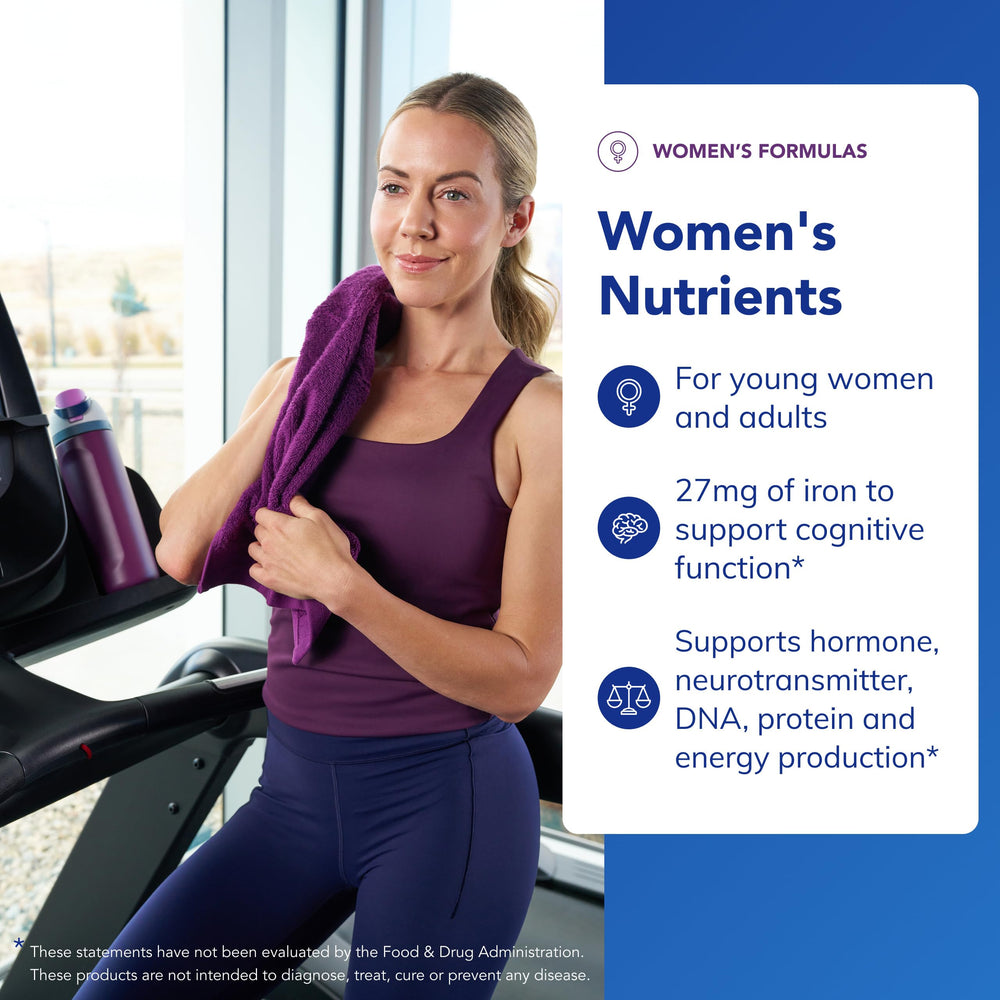 Pure Encapsulations Women’s Nutrients ingredients panel showing Metafolin L-5-MTHF folate.