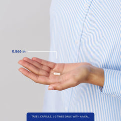 Label close-up emphasizing allergen-free and GMO-free formulation for peace of mind