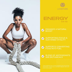 PURE Energy Drink Mix lemon flavor close-up highlighting bright citrus