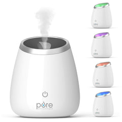 Pure Enrichment PureSpa Deluxe diffuser in a cozy living room for calming ambience
