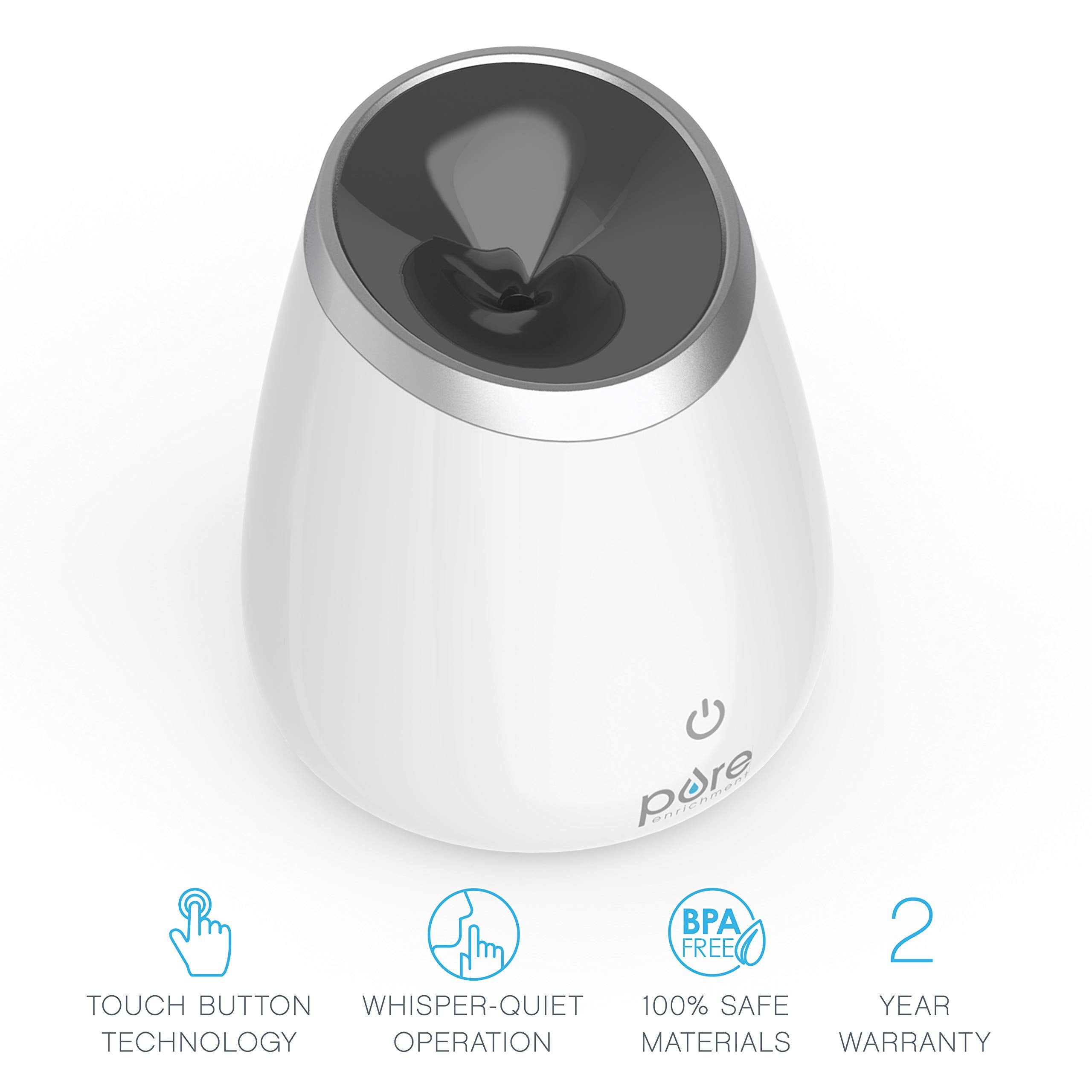 Close-up of the 120 ml tank enabling longer aromatherapy sessions