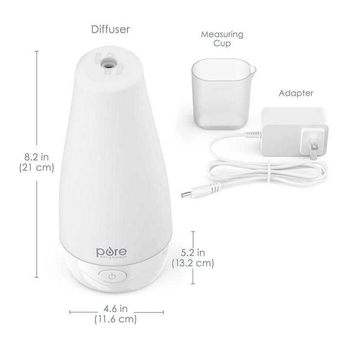 PureSpa diffuser compact design fits small spaces and shelves