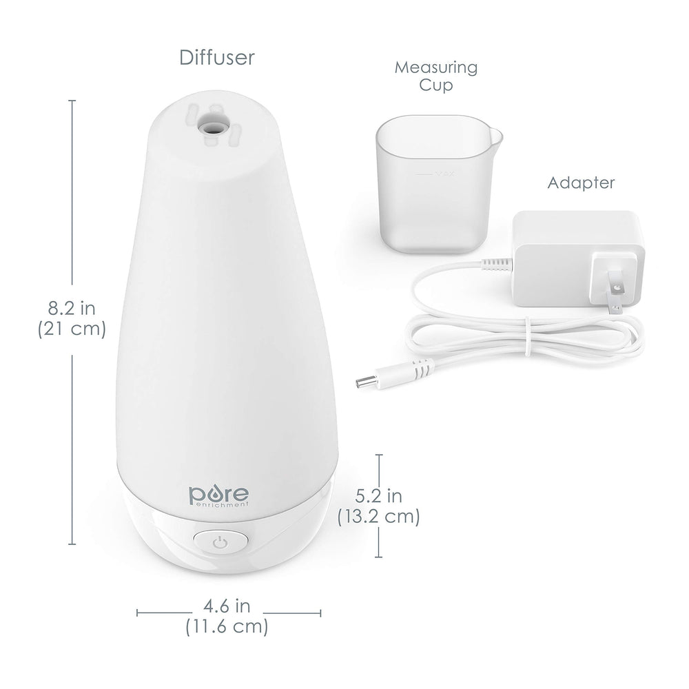 PureSpa diffuser compact design fits small spaces and shelves