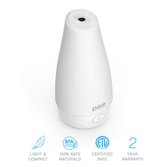 Pure Enrichment PureSpa diffuser with LED ambient light creating a calming mood