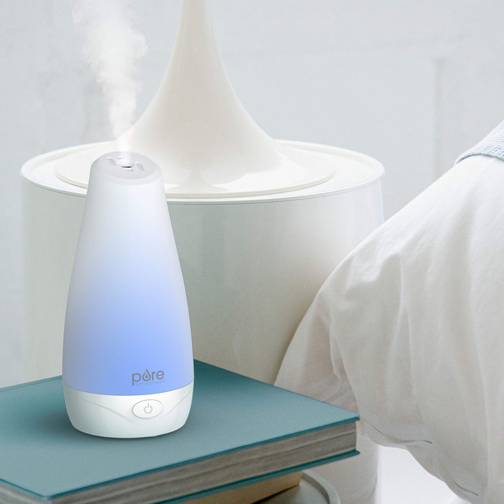 Pure Enrichment PureSpa diffuser emits a gentle mist to freshen living rooms
