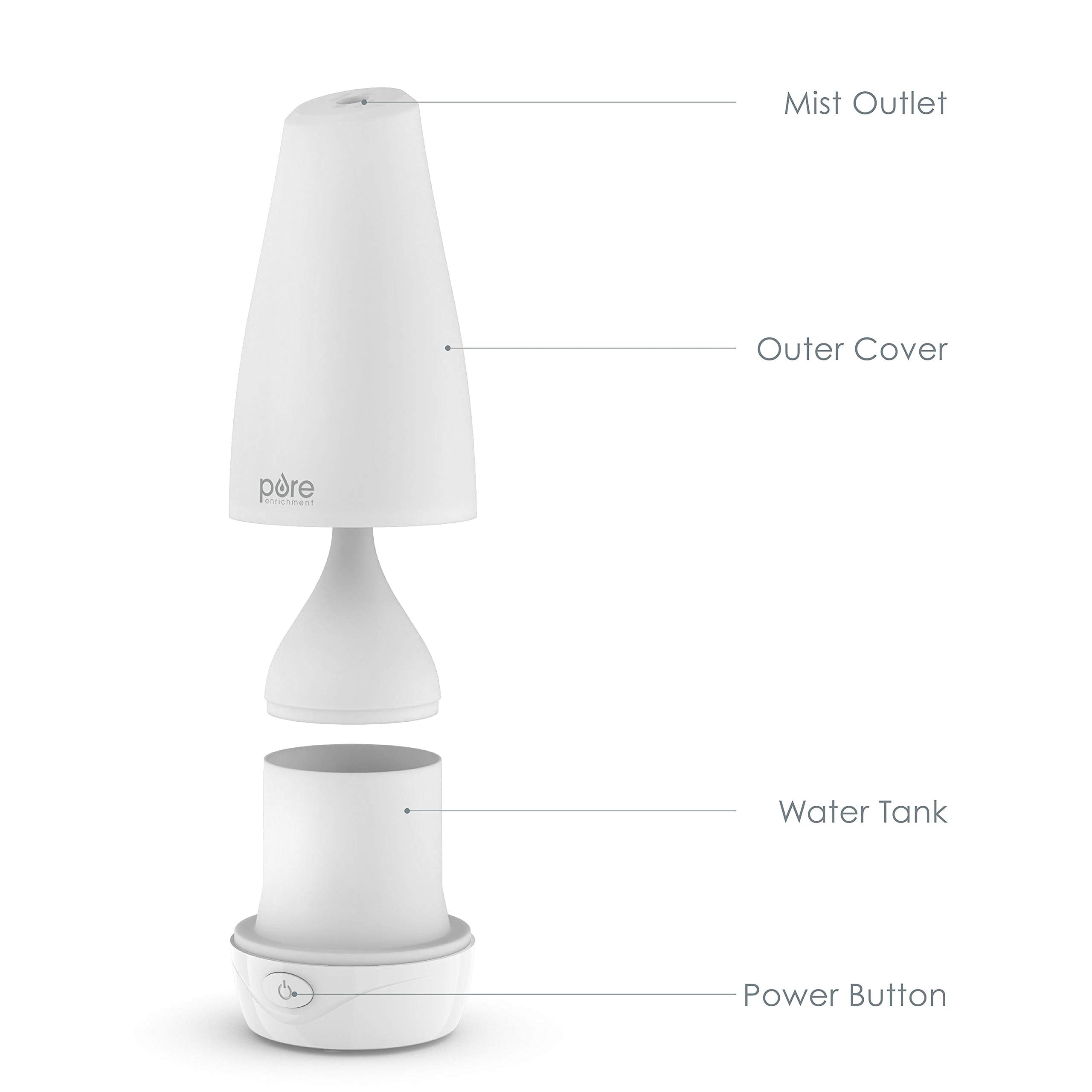 Pure Enrichment PureSpa diffuser’s ultrasonic technology for quiet operation