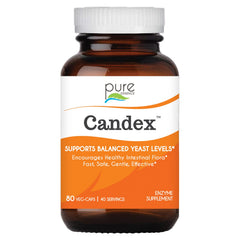 Pure Essence Candex bottle closeup showing enzyme blend for yeast balance