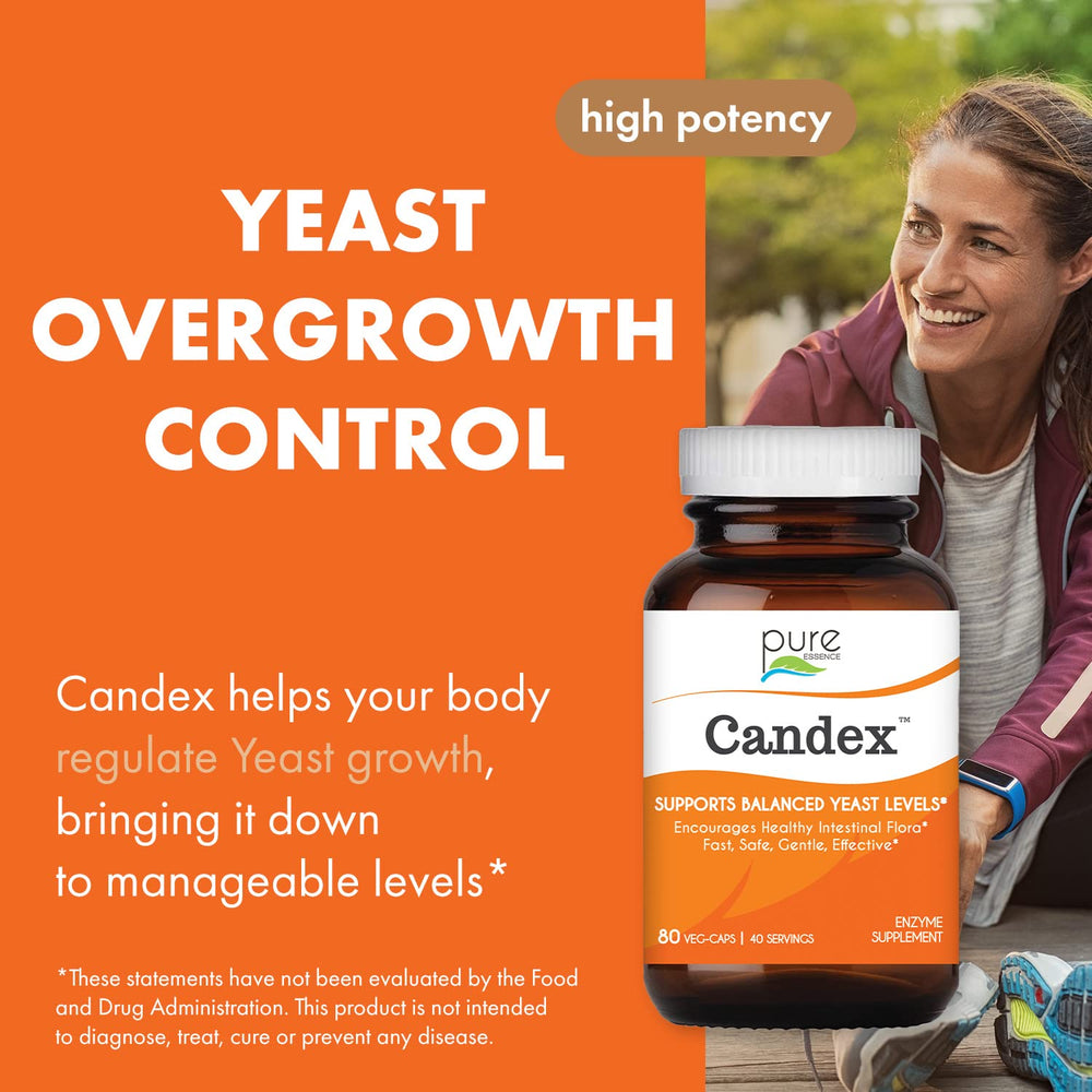 Pure Essence Candex capsules illustrate convenient daily support for digestive health