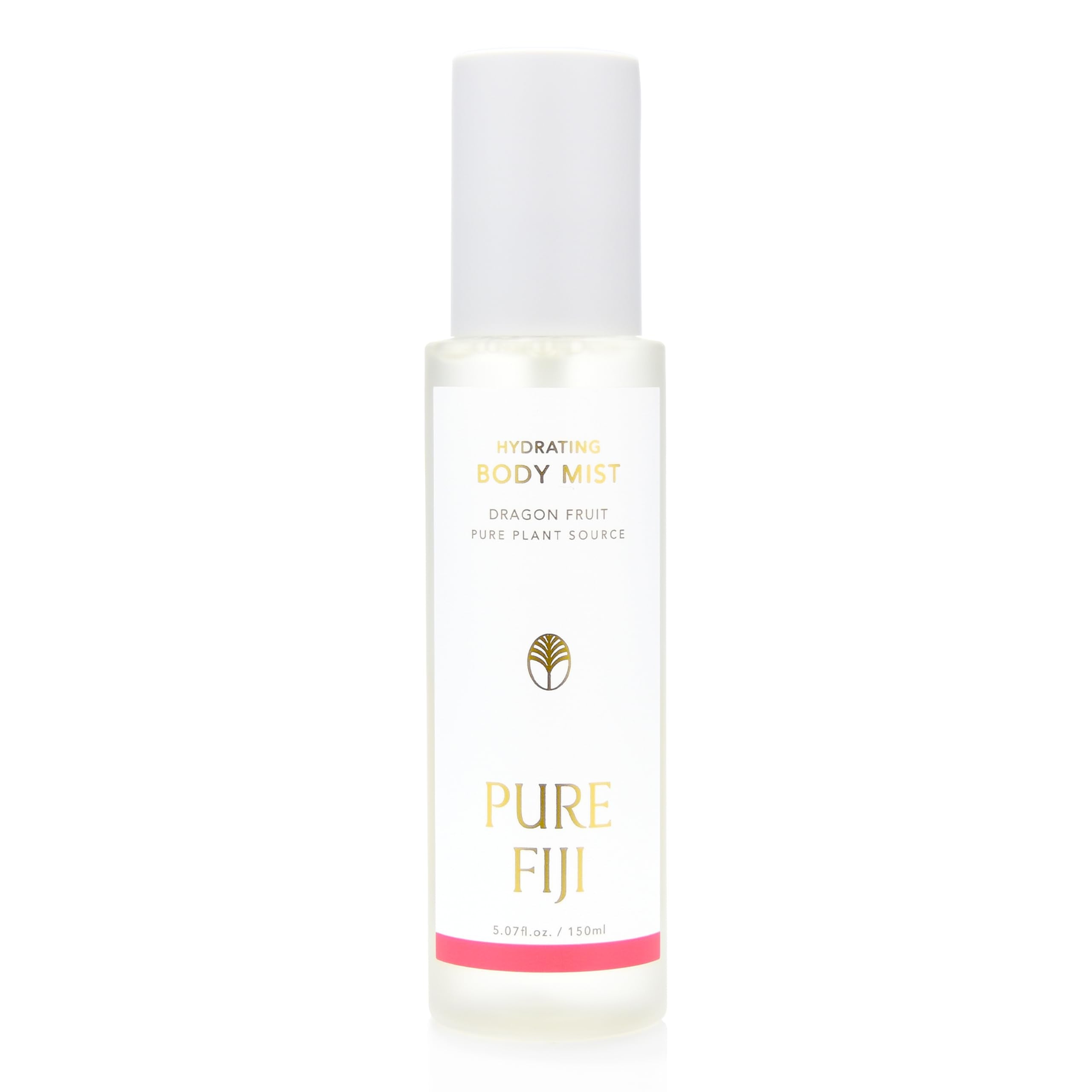 Pure Fiji hydrating body mist dragon fruit bottle delivers instant moisture and a fresh scent.