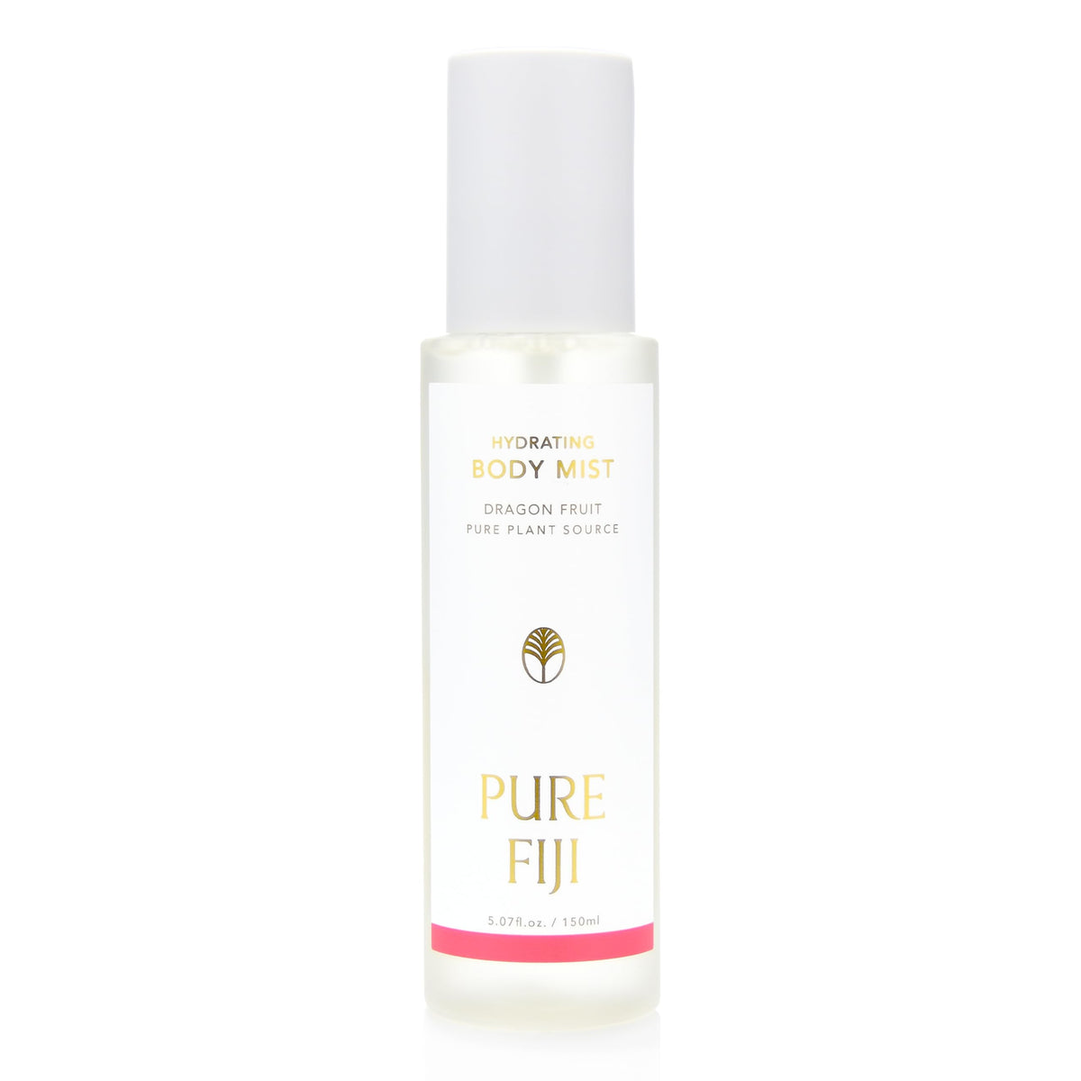 Pure Fiji hydrating body mist dragon fruit bottle delivers instant moisture and a fresh scent.