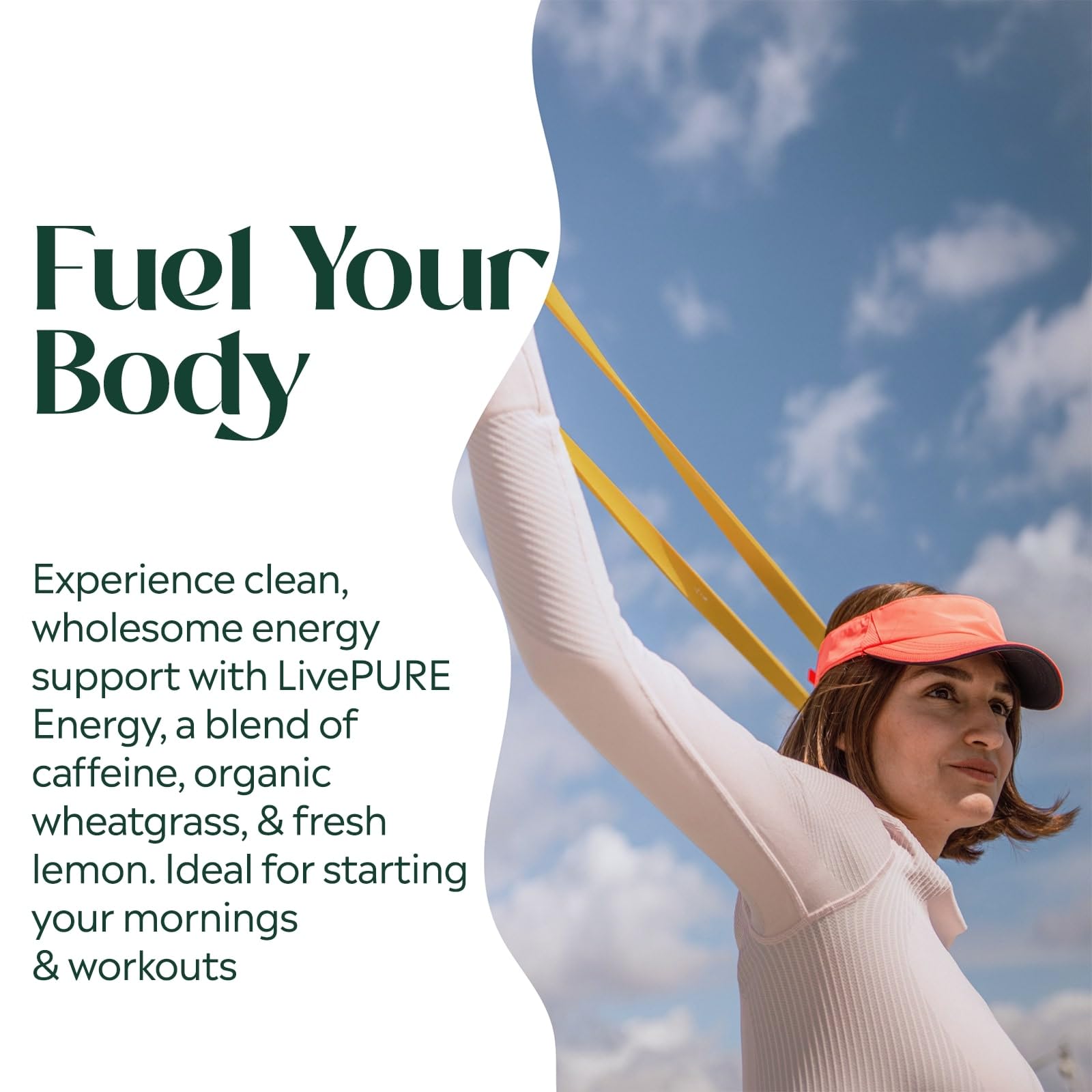 PURE Focus + Energy Drink Mix dissolving in water, quick hydration and flavor release.