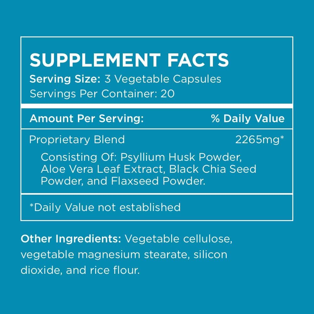 Pure for Men Stay Ready Fiber capsules being poured for daily use.