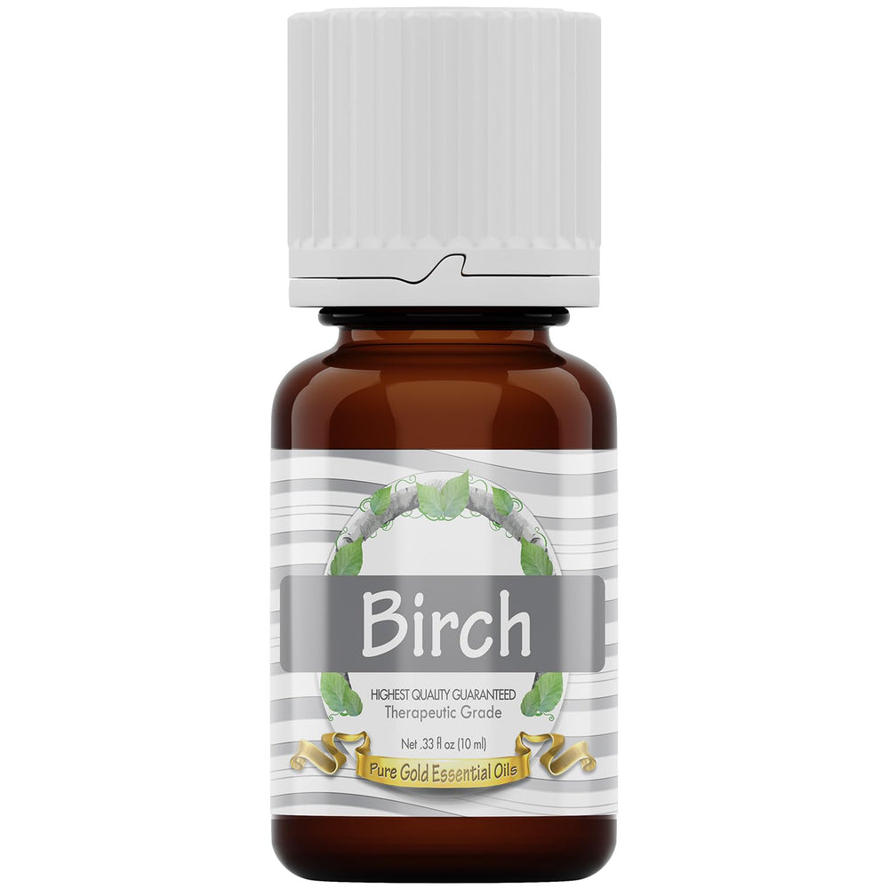 Pure Gold Birch Oil bottle, undiluted and vegan, suitable for diffusers and seasonal blends.