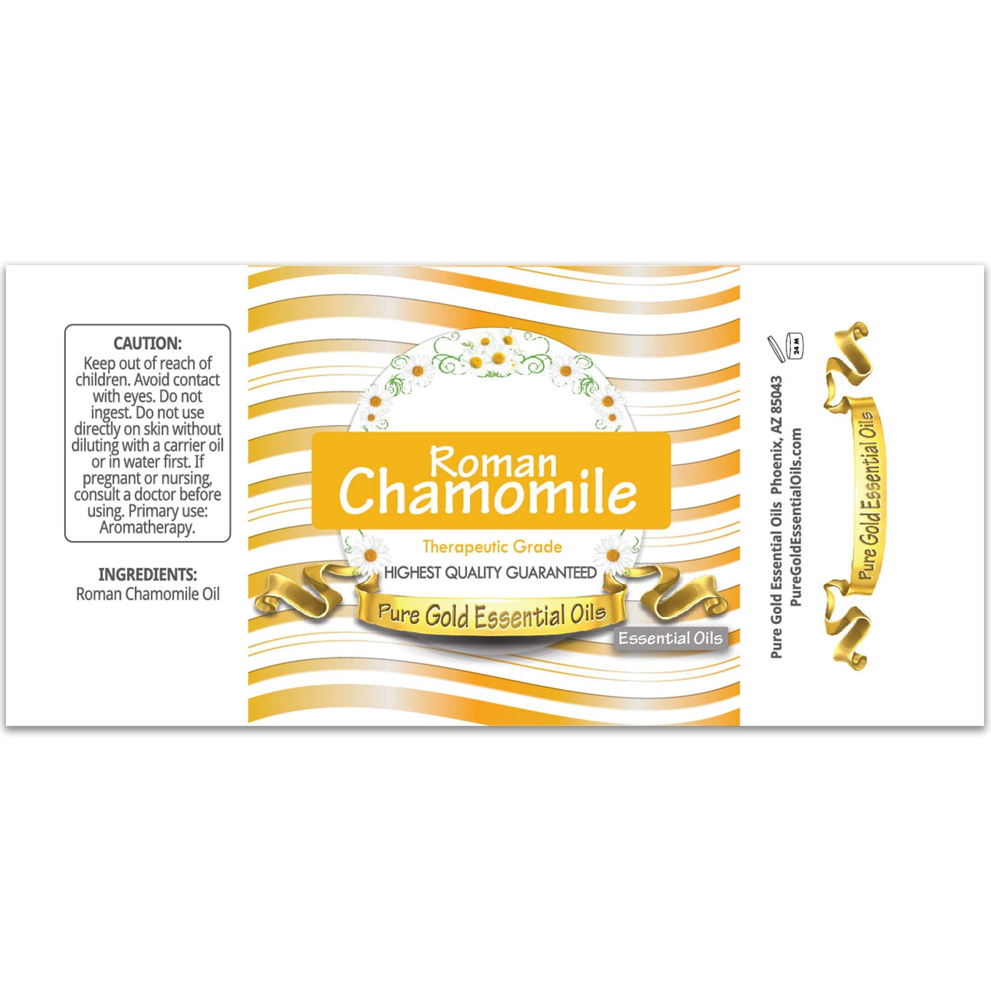 Diffuser-ready chamomile blend from Pure Gold for cozy winter ambiance.