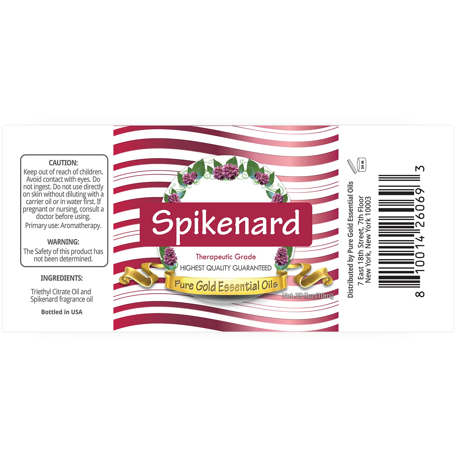 Pure Gold Spikenard Oil dropper for precise diffuser drops