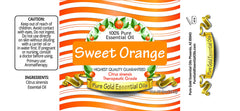 Pure Gold Sweet Orange oil dropper enables precise, mess-free aromatherapy application
