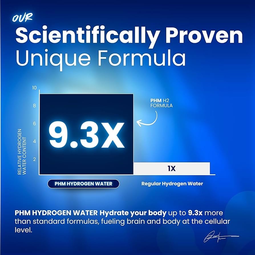 Active professional using PHM bottle at desk for steady hydration