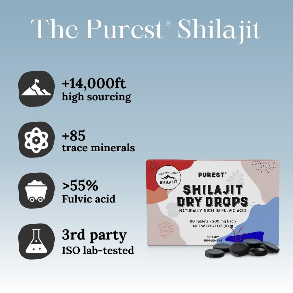 US third-party lab certification label on Pure Himalayan Shilajit