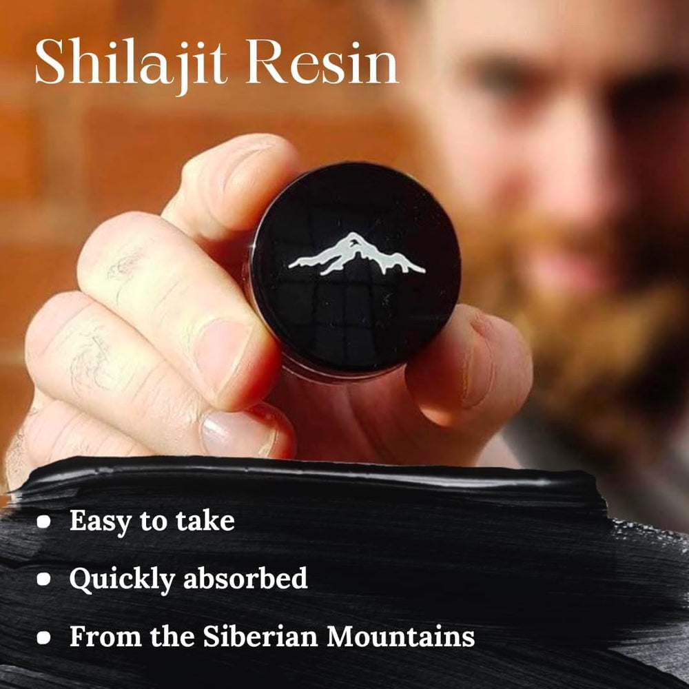 Shilajit resin dissolving in warm water for easy use