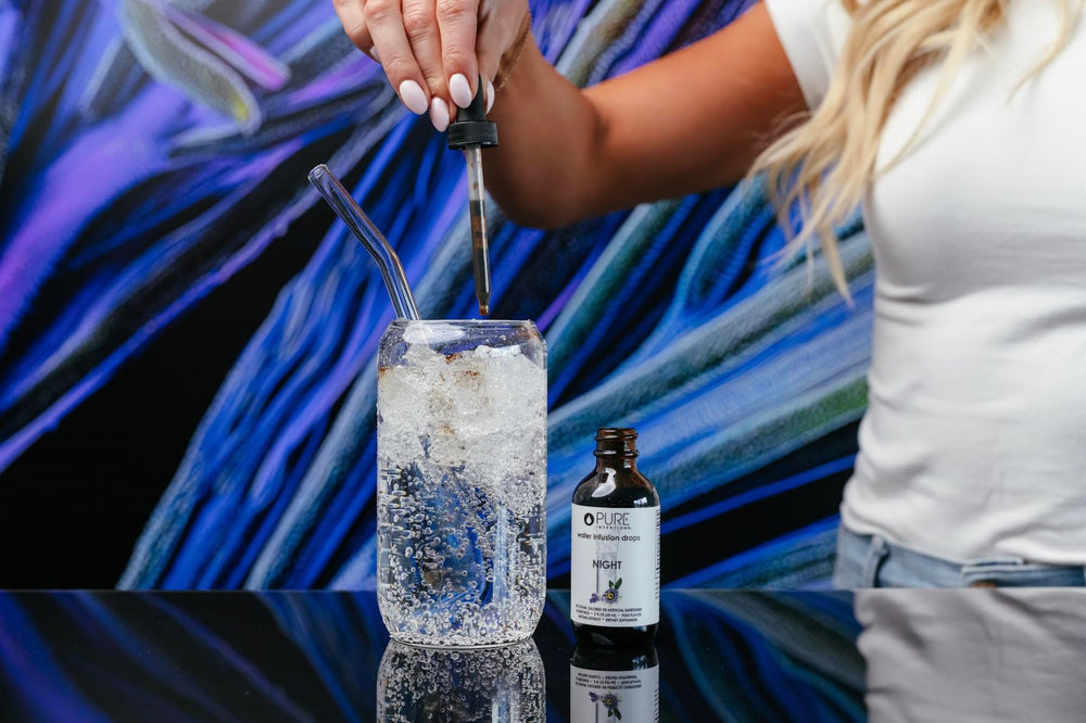 Pure Inventions Night glass of water with a calming aroma hint