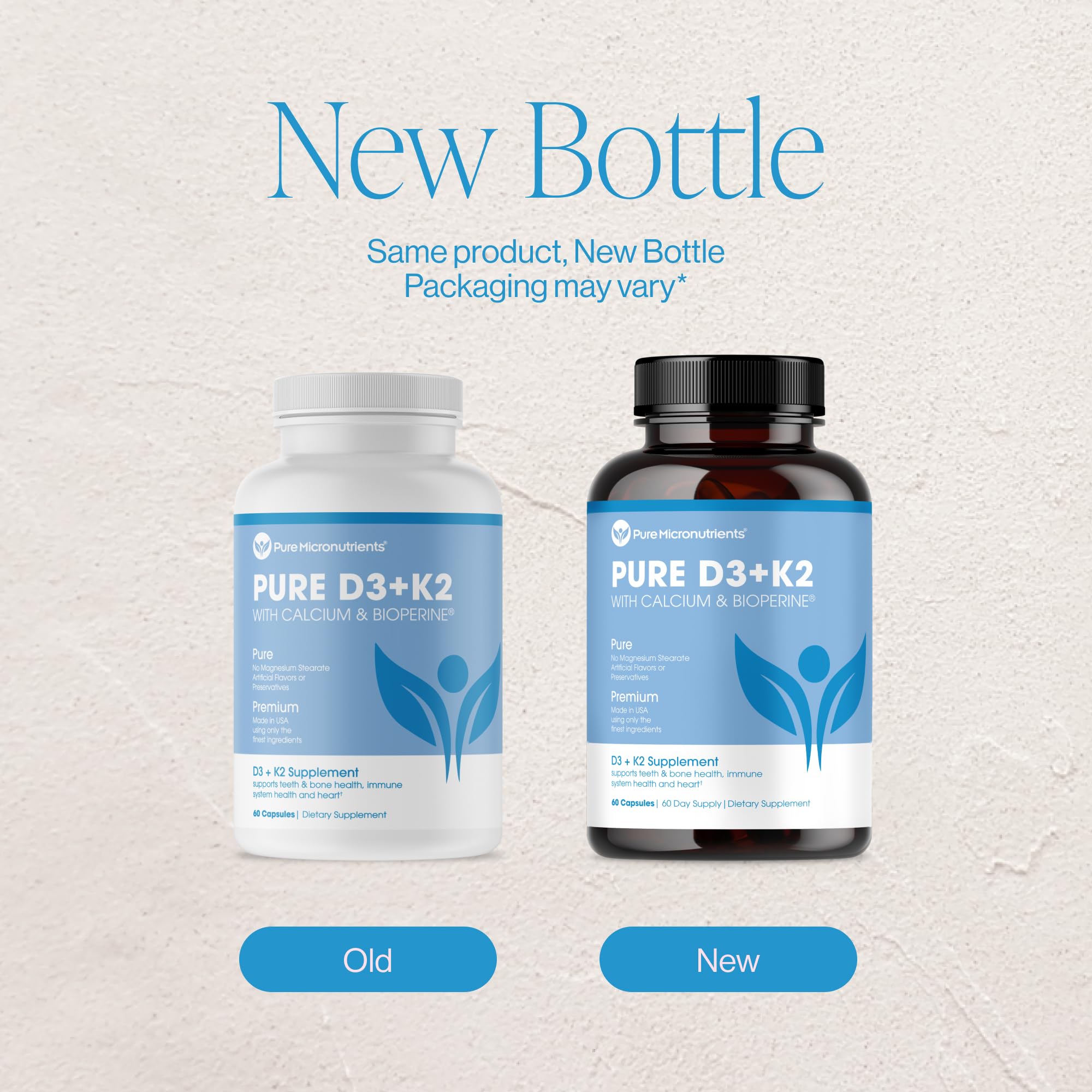 Pure Micronutrients D3K2 for heart and bone health in modern lifestyle.