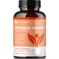 Pure Micronutrients liposomal C 1400mg bottle ready for daily use.