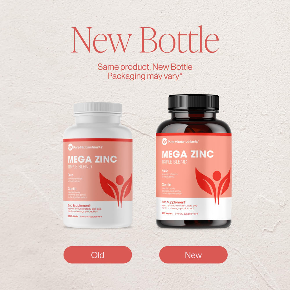 Pure Micronutrients Mega Zinc supplement daily routine use in a tablet format